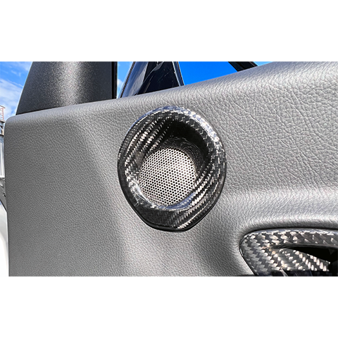 Rexpeed Carbon Fiber Door Speaker Cover | 2020-2021 Toyota Supra (TS65/M)