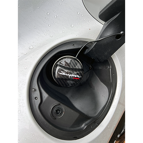 Rexpeed Dry Carbon Competition Gas Cap Cover | 2020-2021 Toyota Supra (TS69)