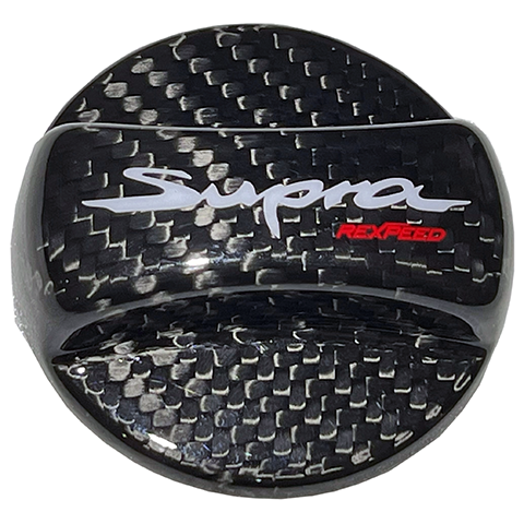 Rexpeed Dry Carbon Competition Gas Cap Cover | 2020-2021 Toyota Supra (TS69)