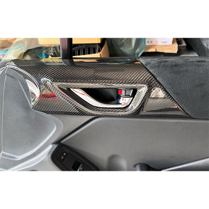 Rexpeed Dry Carbon Door Trim Cover Set | 2022-2023 Subaru BRZ/Toyota GR86 (FR122)