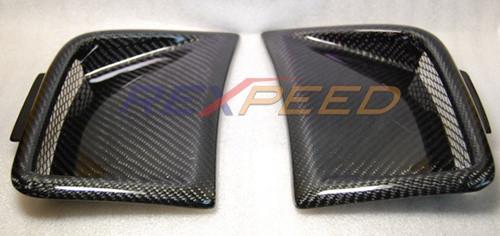 Rexpeed Carbon Fiber Front Bumper Side Vents | 2008+ Subaru STi (G02)