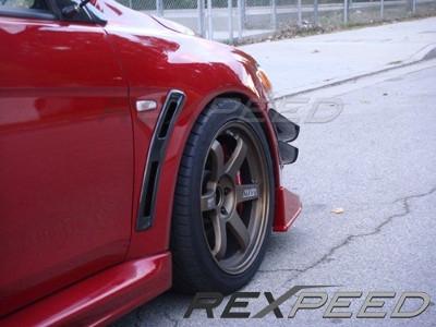 Rexpeed V-Style Carbon Fender Vents | 2008-2015 Mitsubishi Evo X (R102)