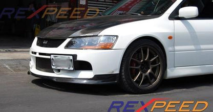 Rexpeed Evo 9 MR SE Carbon Splitter | 2005-2007 Mitsubishi Evo 9 (REX R126)