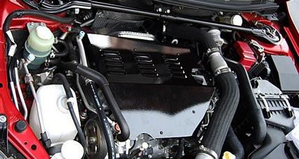 Rexpeed Black Engine Cover | 2008-2015 Mitsubishi Evo X (R164)