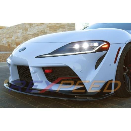 Rexpeed Carbon Fiber Front Splitter | 2020-2021 Toyota Supra A90 (TS09)