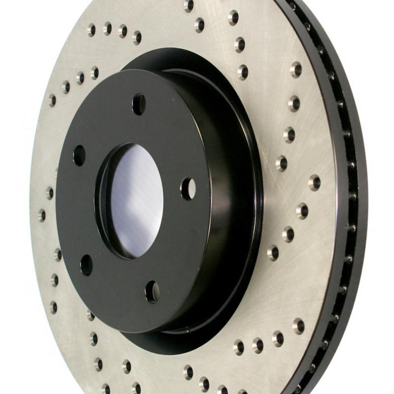 StopTech Sport Drilled/Slotted Brake Rotor; Rear Left Ford Rear Left