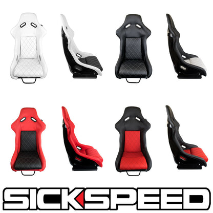 GAIJIN V1 LEATHER DIAMOND STITCH RACING SEATS