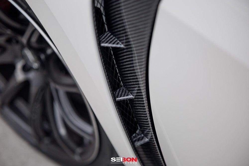Seibon 2017-2021 Honda Civic Type-R FK8 Carbon Fiber Fender Ducts