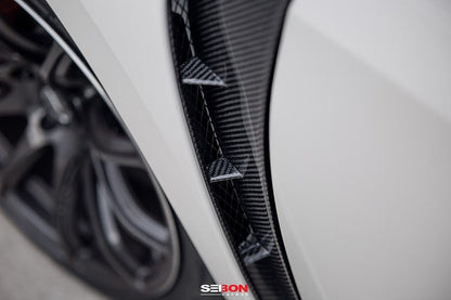 Seibon 2017-2021 Honda Civic Type-R FK8 Carbon Fiber Fender Ducts