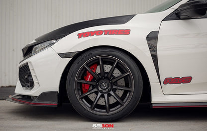 Seibon 2017-2021 Honda Civic Type-R FK8 Carbon Fiber Fender Ducts