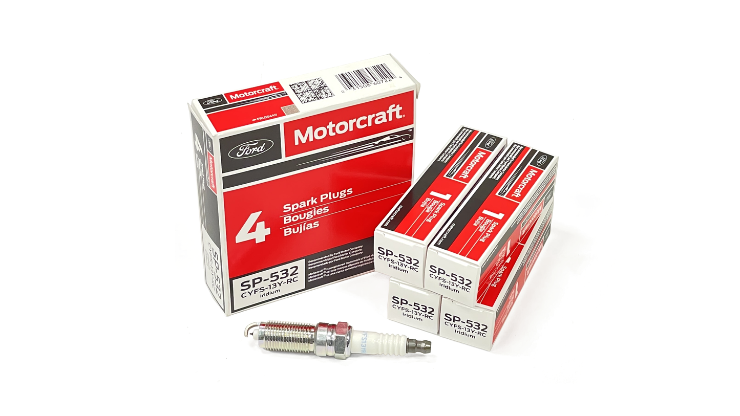 Motorcraft SP-532 CYFS13YRC Iridium Spark Plugs 4 Pack - Ford Fiesta ST 2014-2019