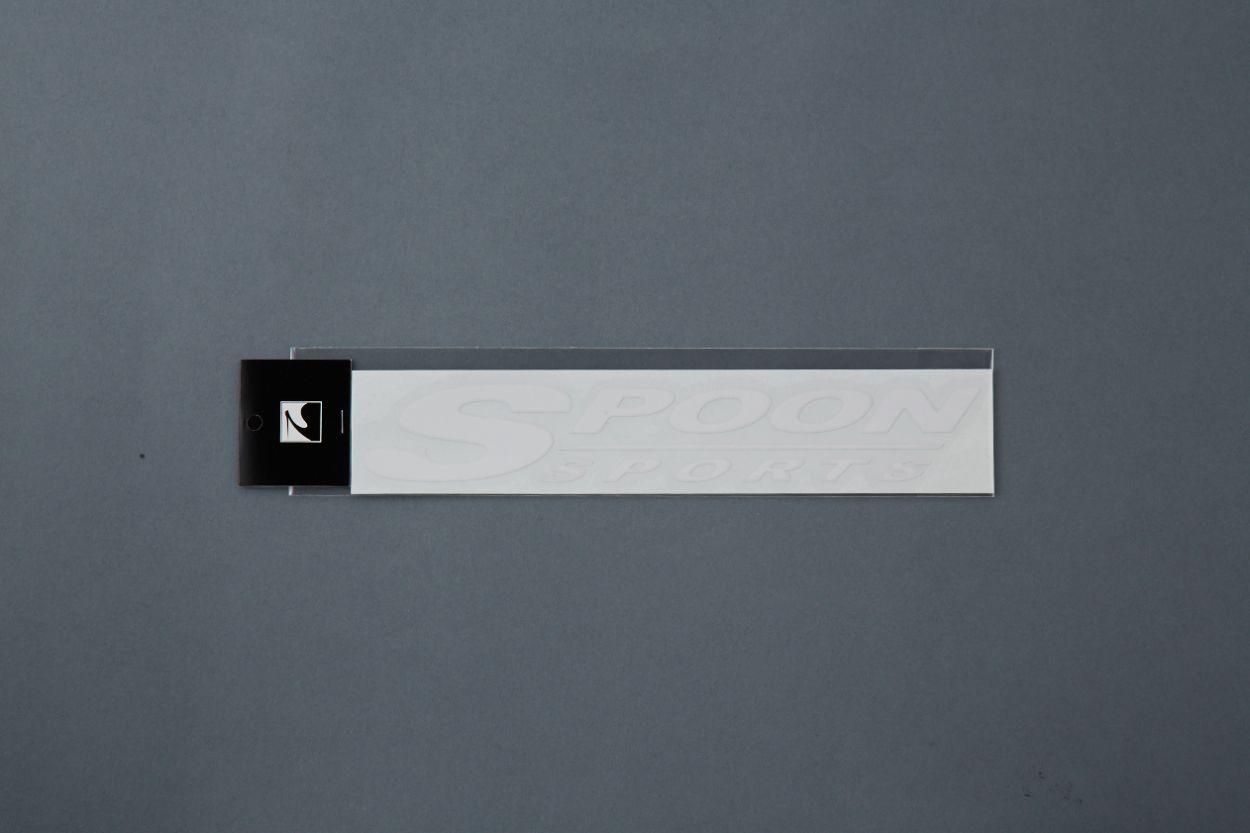 Spoon Spoon Sports Logo Sticker - Accessories White 250x40mm