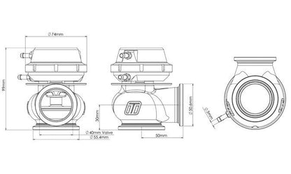Turbosmart Comp-Gate 40, 40mm external wastegate
