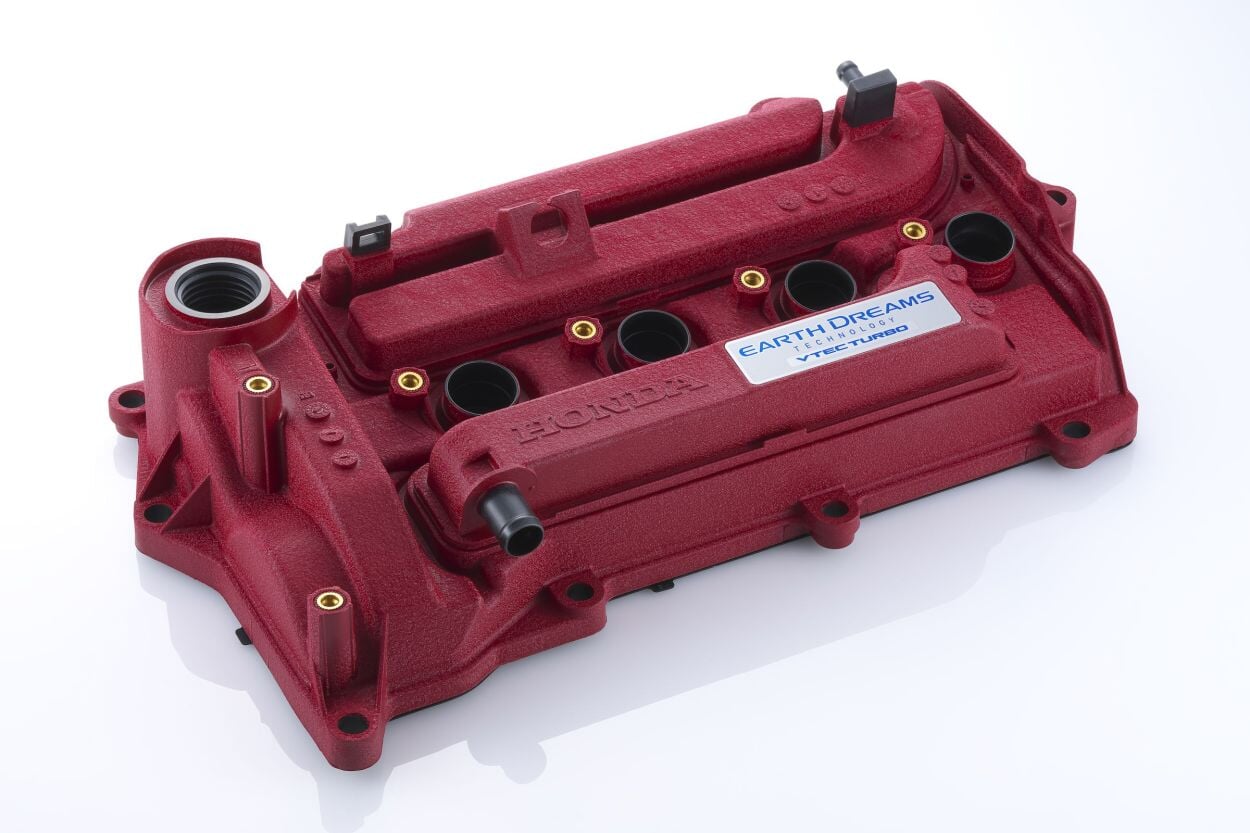 Spoon L15B7 Head / Valve Cover, Red - Civic FK7, FC1
