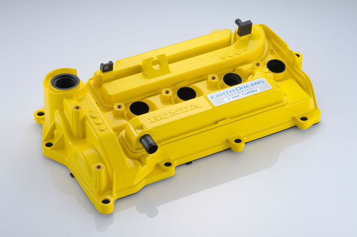 Spoon L15B7 Head / Valve Cover, Yellow - Civic FK7, FC1