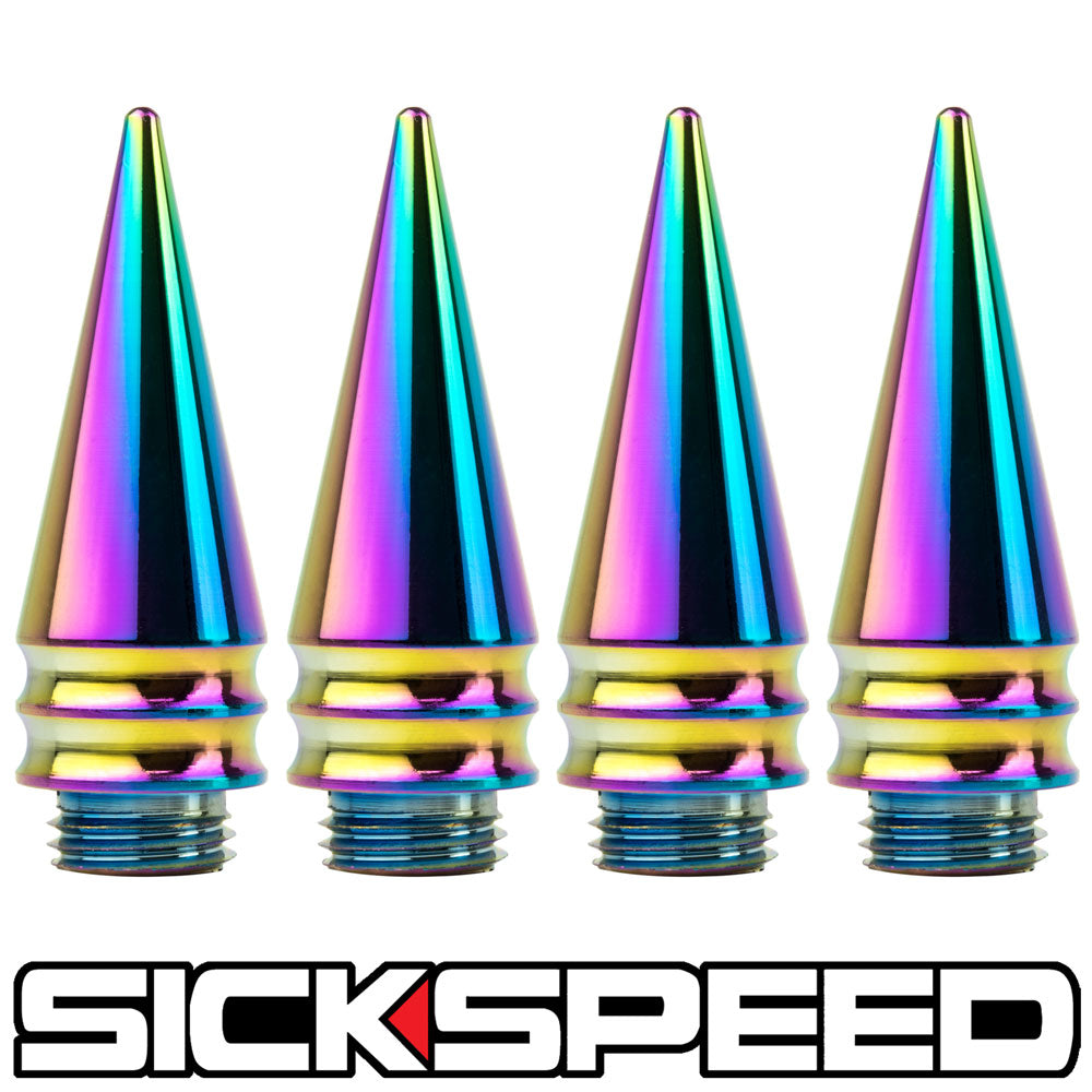 4PC TALL SPIKED CAPS FOR SICKSPEED LUG NUTS ST3-C-Dub Tech