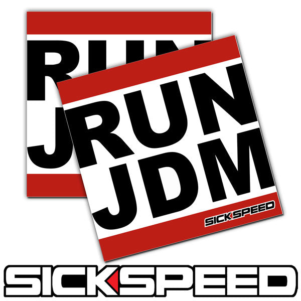 2PC SICKSPEED VINYL PARODY STICKER UNIVERSAL-C-Dub Tech