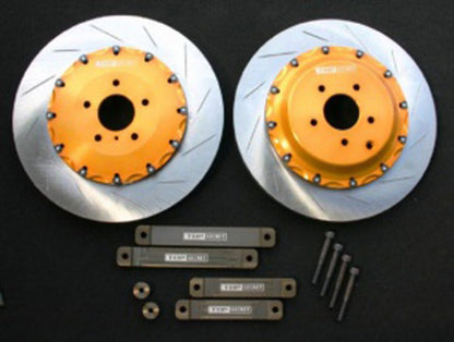 Top Secret Rear Rotors, 400mm Offset, Slotted 2pc (Each) for 2009-19 Nissan GT-R [R35]
