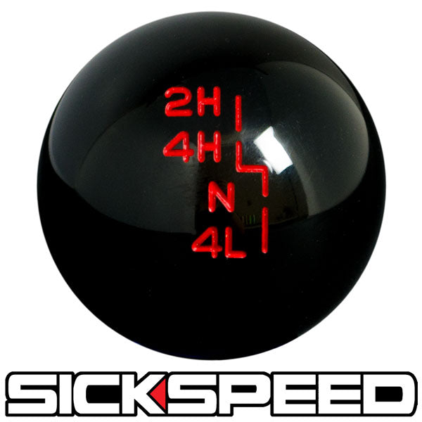 BLACK TRANSFER CASE SHIFT KNOB FOR JEEP YJ TJ JK GEAR SHIFTER-C-Dub Tech