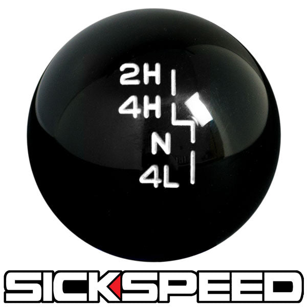 BLACK TRANSFER CASE SHIFT KNOB FOR JEEP YJ TJ JK GEAR SHIFTER-C-Dub Tech