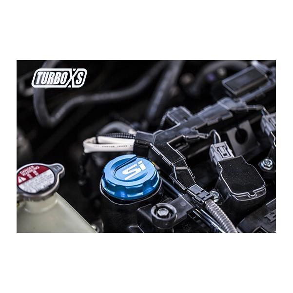 TurboXS Premium Aluminum Oil Cap | 2017+ Honda Civic Si (HC-OC-BLK-SI)