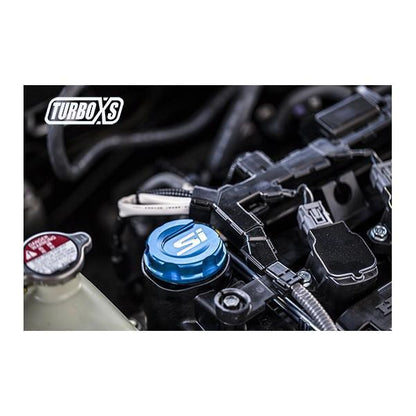TurboXS Premium Aluminum Oil Cap | 2017+ Honda Civic Si (HC-OC-BLK-SI)