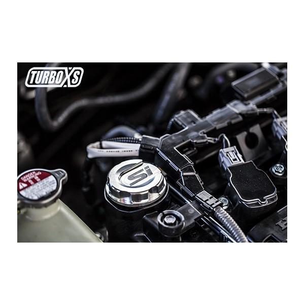 TurboXS Premium Aluminum Oil Cap | 2017+ Honda Civic Si (HC-OC-BLK-SI)