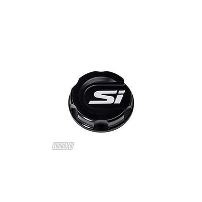 TurboXS Premium Aluminum Oil Cap | 2017+ Honda Civic Si (HC-OC-BLK-SI)