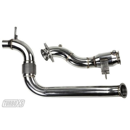 TurboXS Downpipe w/ 100CPI Cat | 2015+ Ford Mustang Ecoboost (M15-DPC)