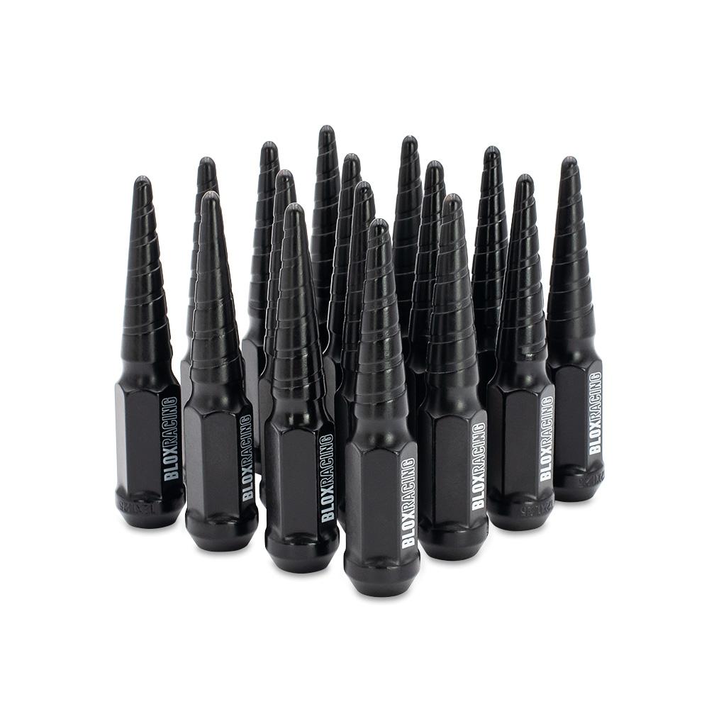Twist Flat Black Spiked Forged Lug Nut