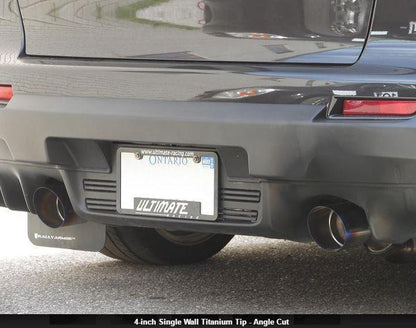 Ultimate Racing 3" Dual Exit Catback Exhaust | 2008-2015 Mitsubishi Evo X (20036)