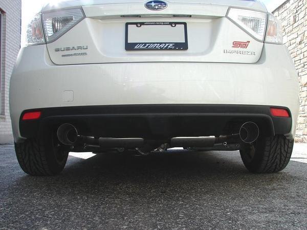 Ultimate Racing 3" Catback Dual Muffler Exhaust | 2008+ Subaru STI | 2011+ WRX Hatchback (10047)