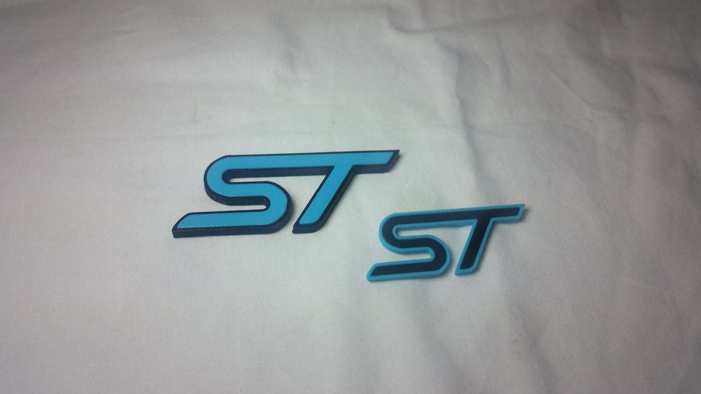 2013-2019+ Ford Focus ST / Fiesta ST Two-Tone "ST" Emblem-C-Dub Tech