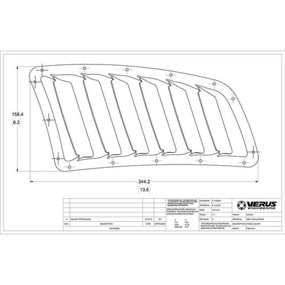 Verus Engineering Hood Louvre Kit | 2008-2014 Subaru WRX/STI (A0212A)