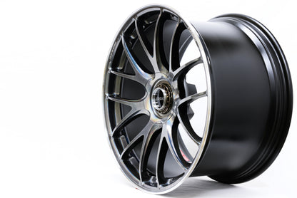 Volk G27 5x120 20x9.5" +25mm Offset Prism Light Silver Wheels