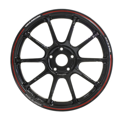 Volk ZE40 Time Attack 5x112 17x7.5" +43mm Offset Black / REDOT Wheels