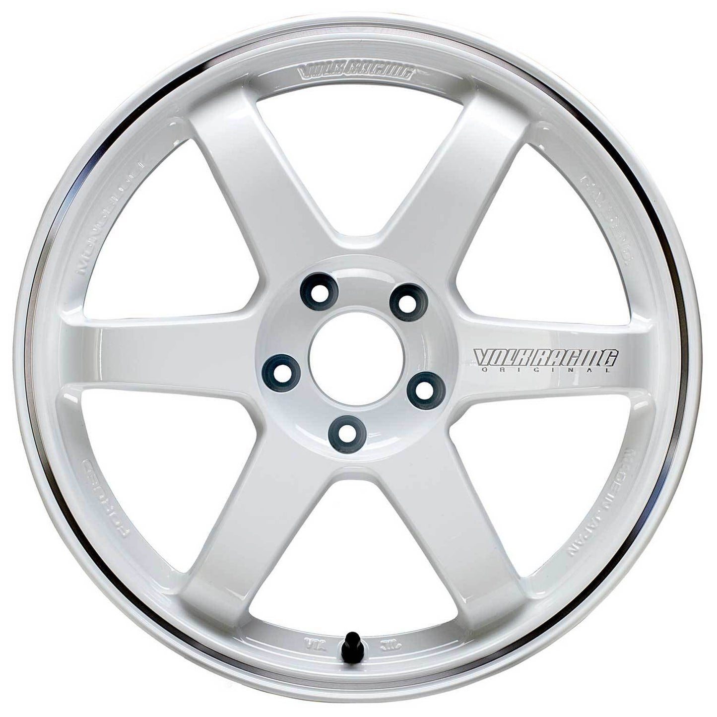Volk TE37RT 5x114.3 18" Dash White Wheels
