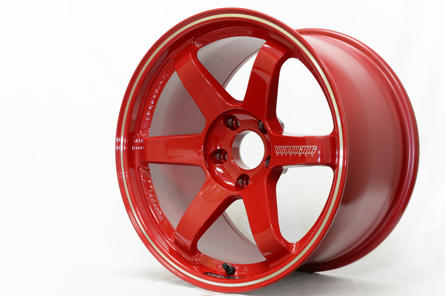 Volk TE37RT 5x100 18x10.0" +44mm Offset Burning Red Wheels