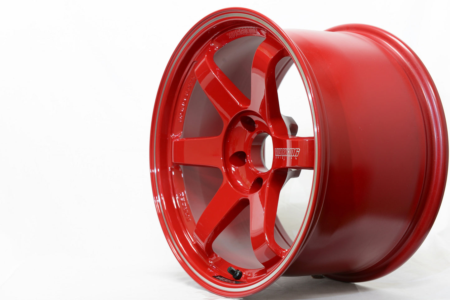 Volk TE37RT 5x100 18x10.0" +44mm Offset Burning Red Wheels
