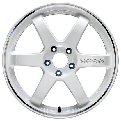 Volk TE37RT 5x100 18x10.0" +44mm Offset Dash White Wheels
