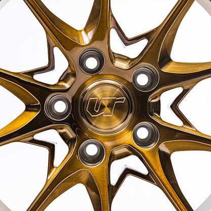 VR Forged D03-R Wheel Brushed Gold 18x9.5 +45mm 5x120 - VR-D03R-1895-45-5120-BRSG