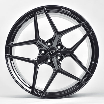 VR Forged D04 Wheel Gloss Black 21x12 +35mm 5x112 - VR-D04-2112-35-5112-GBLK