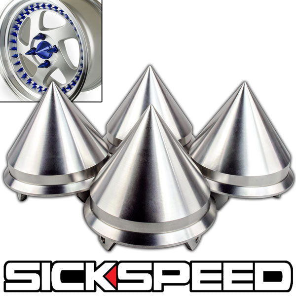 4PC CENTER SPIKED CAPS FOR WHEELS-C-Dub Tech