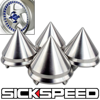 4PC CENTER SPIKED CAPS FOR WHEELS-C-Dub Tech