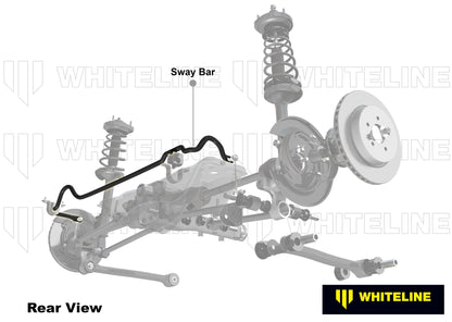 Whiteline 2016-2021 Honda Civic / Type-R FK8 Rear 22mm Heavy Duty Adjustable Sway Bar