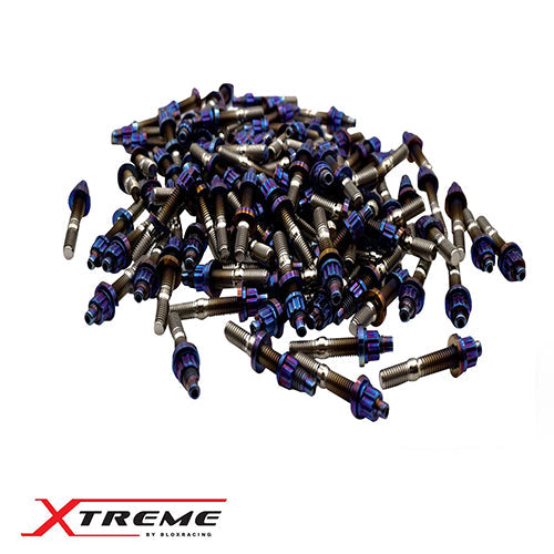 Xtreme Titanium Intake/Exhaust Manifold Studs - Raw and Burnt